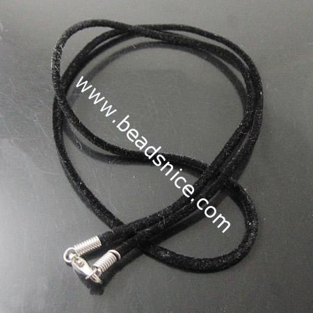 Jewelry Making Necklace cord,Velvet rope,thickness:2mm,18inch