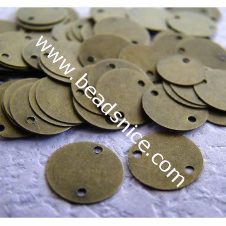 Metal stamp blank   brass  round  rack plating  lead-safe nickel-free